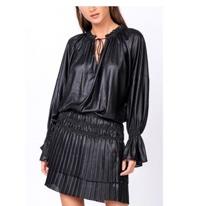 Current Air Anthropologie Shimmer Pleated
Tier Dress